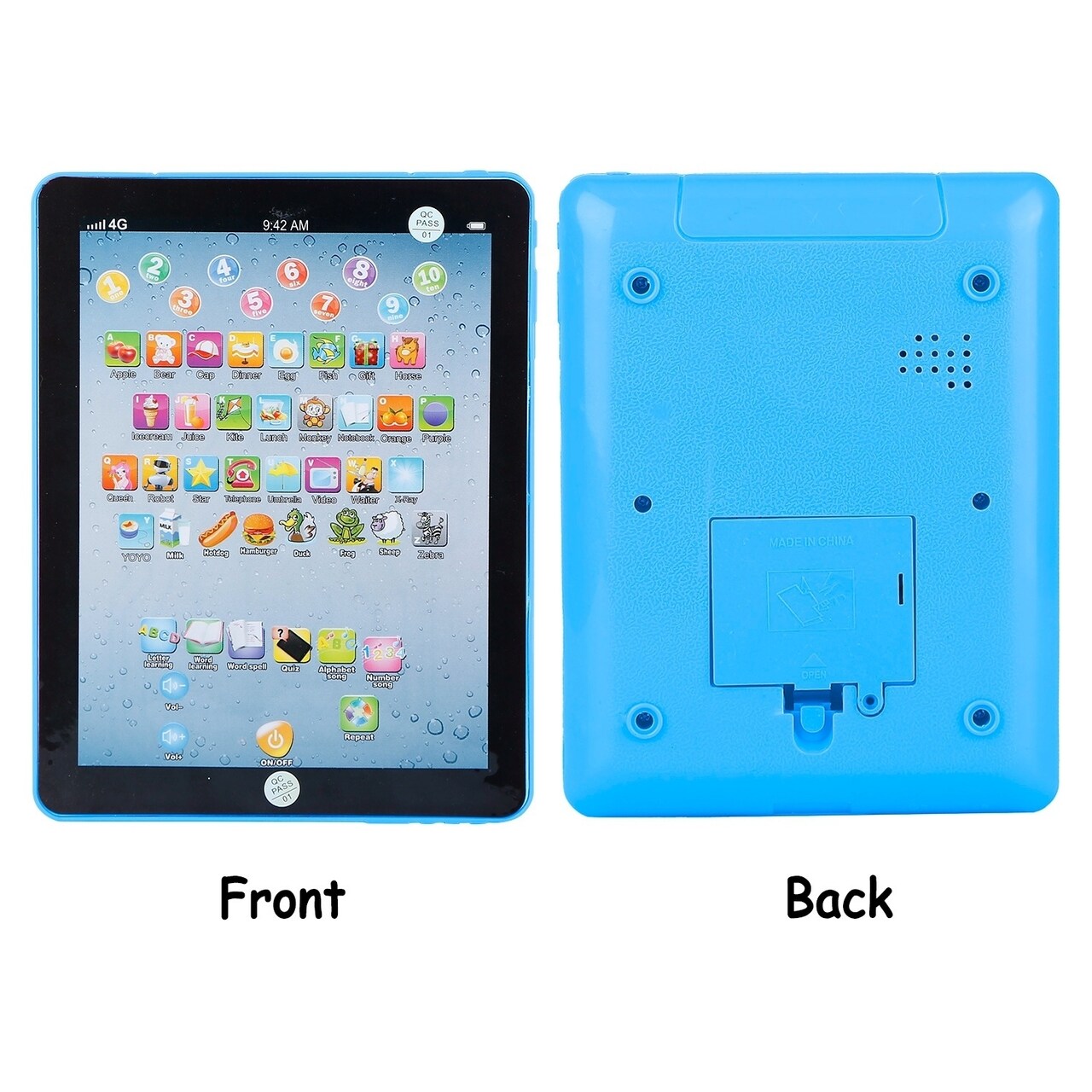 Baby Learning Tablet Educational Mini Pads Toys Touch Learn Toddler Tablet For Abc Numbers Words